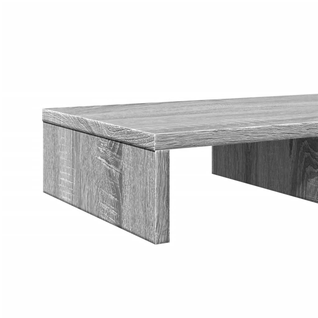 Monitorstandaard 50x27x10 cm bewerkt hout grijs sonoma eiken is nu te koop bij PeponiXL, paradijselijk wonen!