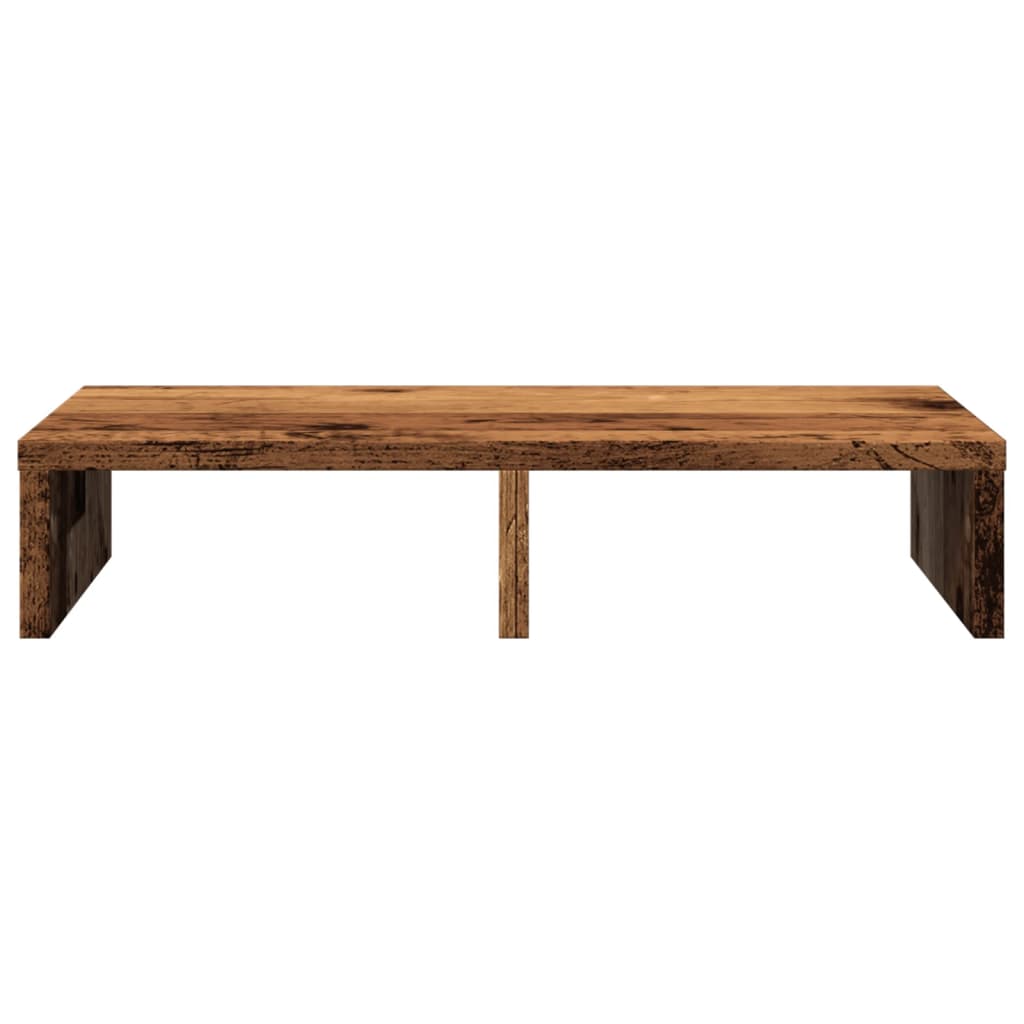 Monitorstandaard 50x27x10 cm bewerkt hout oud houtkleurig is nu te koop bij PeponiXL, paradijselijk wonen!