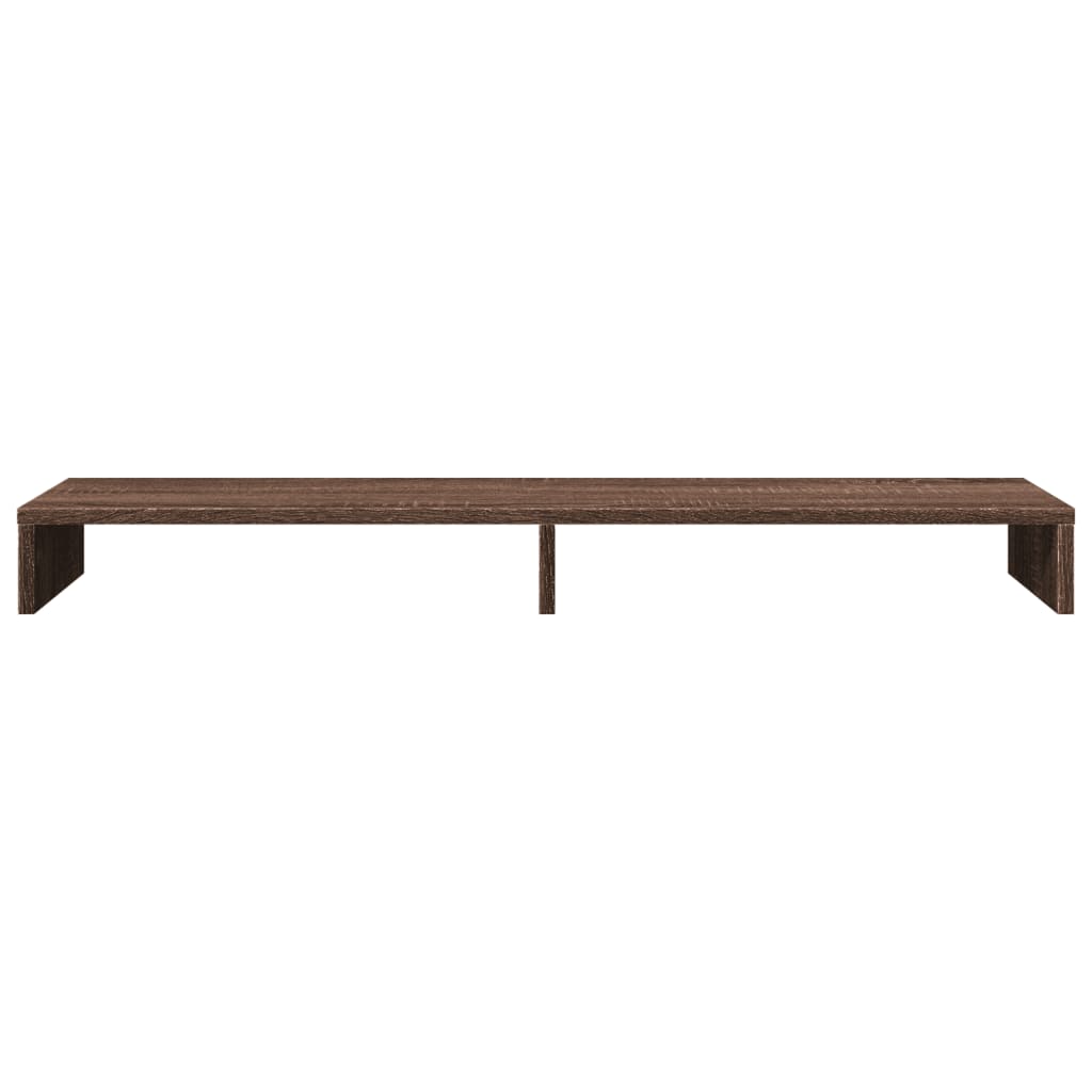 Monitorstandaard 100x27x10 cm bewerkt hout bruin eikenkleurig is nu te koop bij PeponiXL, paradijselijk wonen!