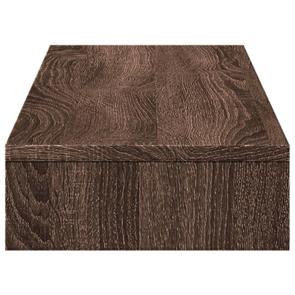 Monitorstandaard 100x27x10 cm bewerkt hout bruin eikenkleurig is nu te koop bij PeponiXL, paradijselijk wonen!
