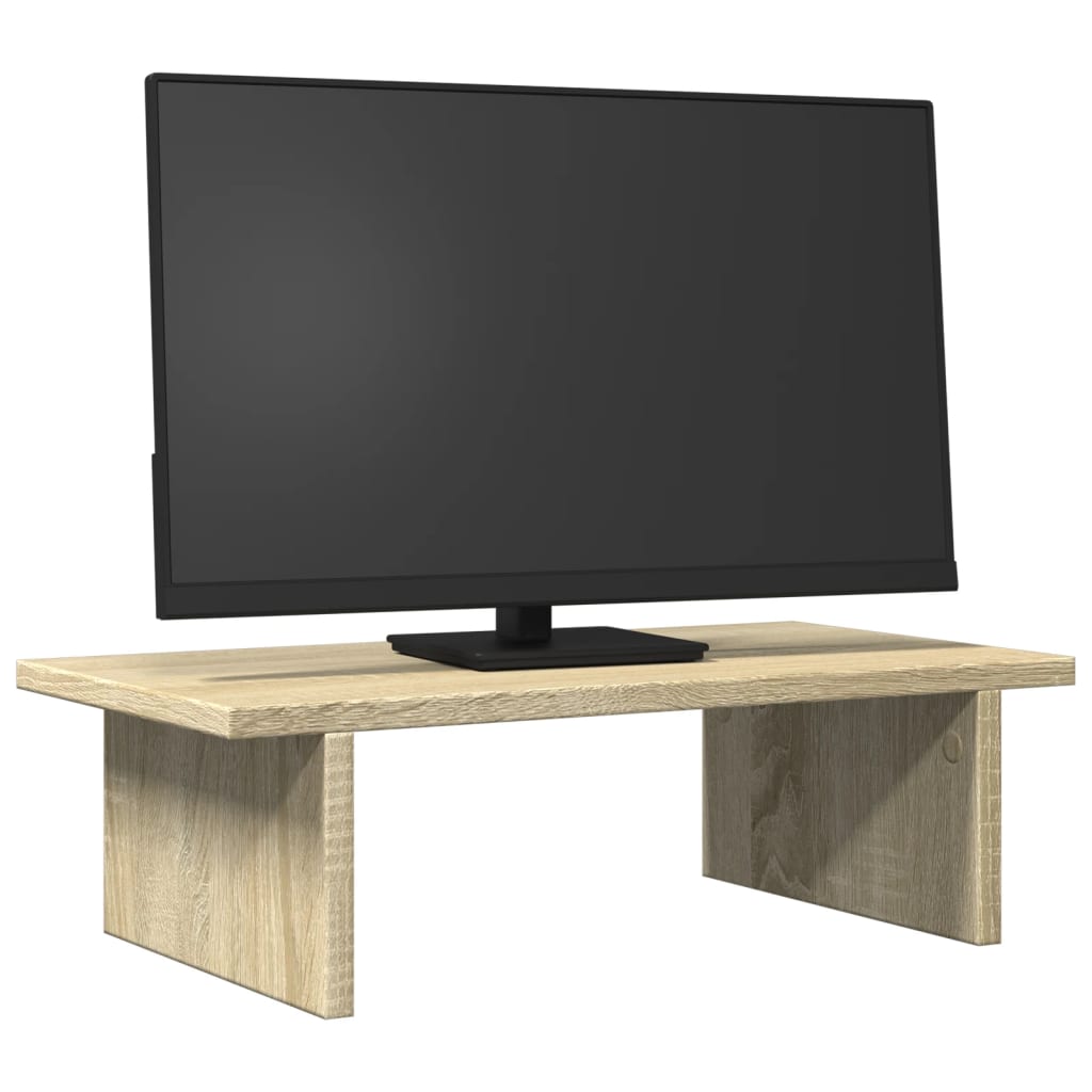 Monitorstandaard 50x27x15 cm bewerkt hout sonoma eikenkleurig is nu te koop bij PeponiXL, paradijselijk wonen!