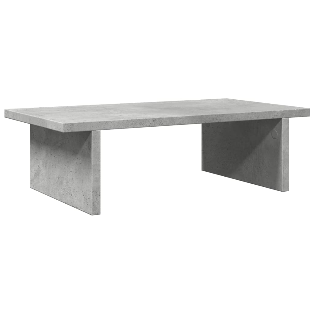 Monitorstandaard 50x27x15 cm bewerkt hout betongrijs is nu te koop bij PeponiXL, paradijselijk wonen!