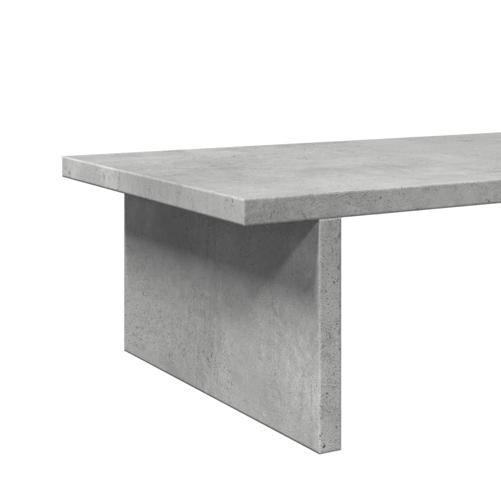 Monitorstandaard 50x27x15 cm bewerkt hout betongrijs is nu te koop bij PeponiXL, paradijselijk wonen!