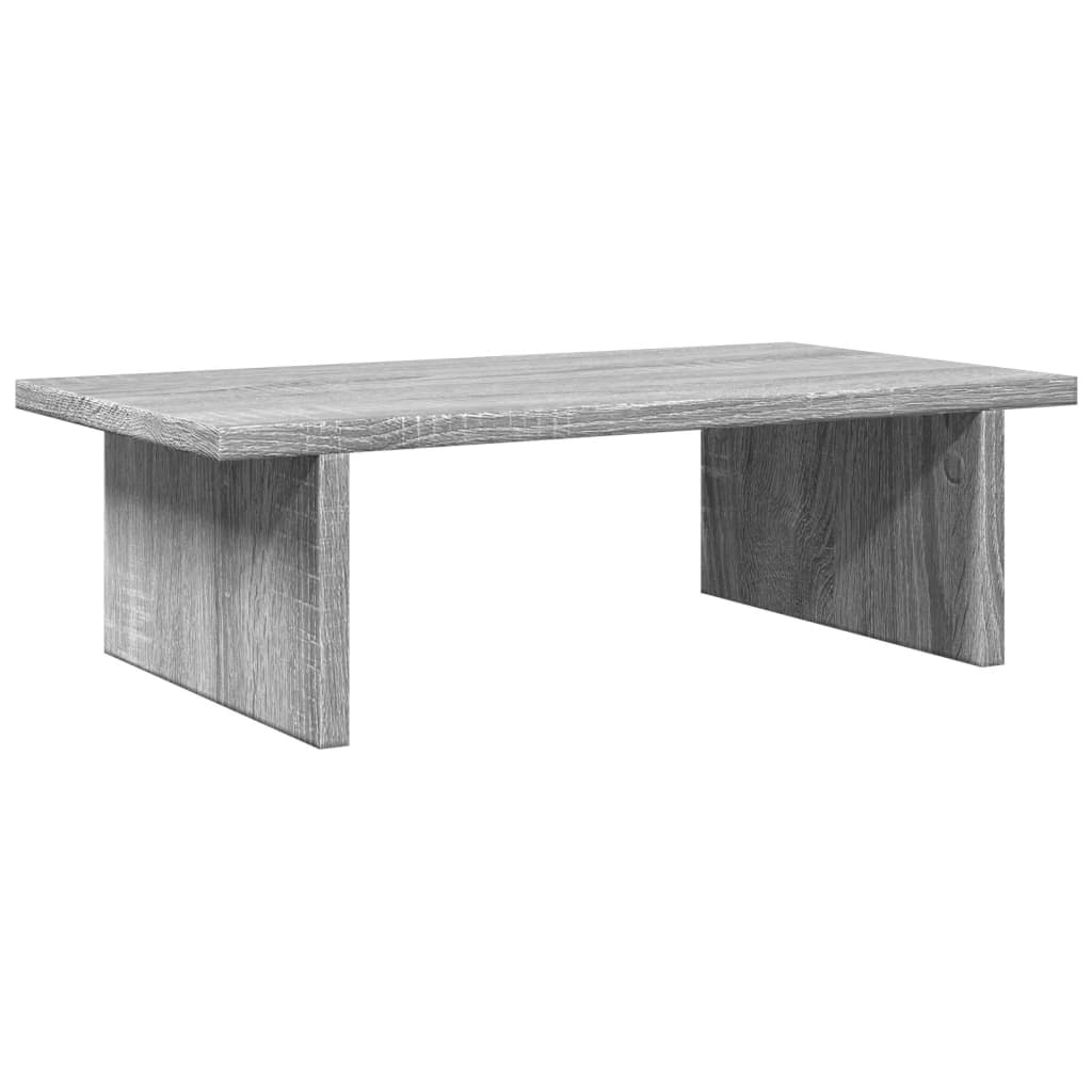 Monitorstandaard 50x27x15 cm bewerkt hout grijs sonoma eiken is nu te koop bij PeponiXL, paradijselijk wonen!