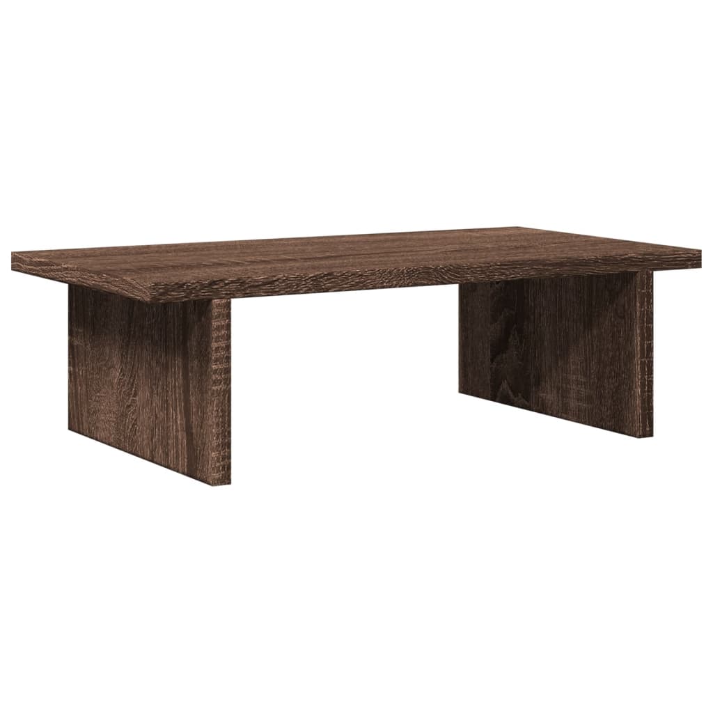 Monitorstandaard 50x27x15 cm bewerkt hout bruin eikenkleurig is nu te koop bij PeponiXL, paradijselijk wonen!