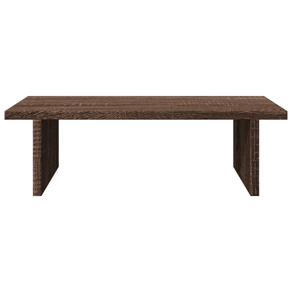 Monitorstandaard 50x27x15 cm bewerkt hout bruin eikenkleurig is nu te koop bij PeponiXL, paradijselijk wonen!