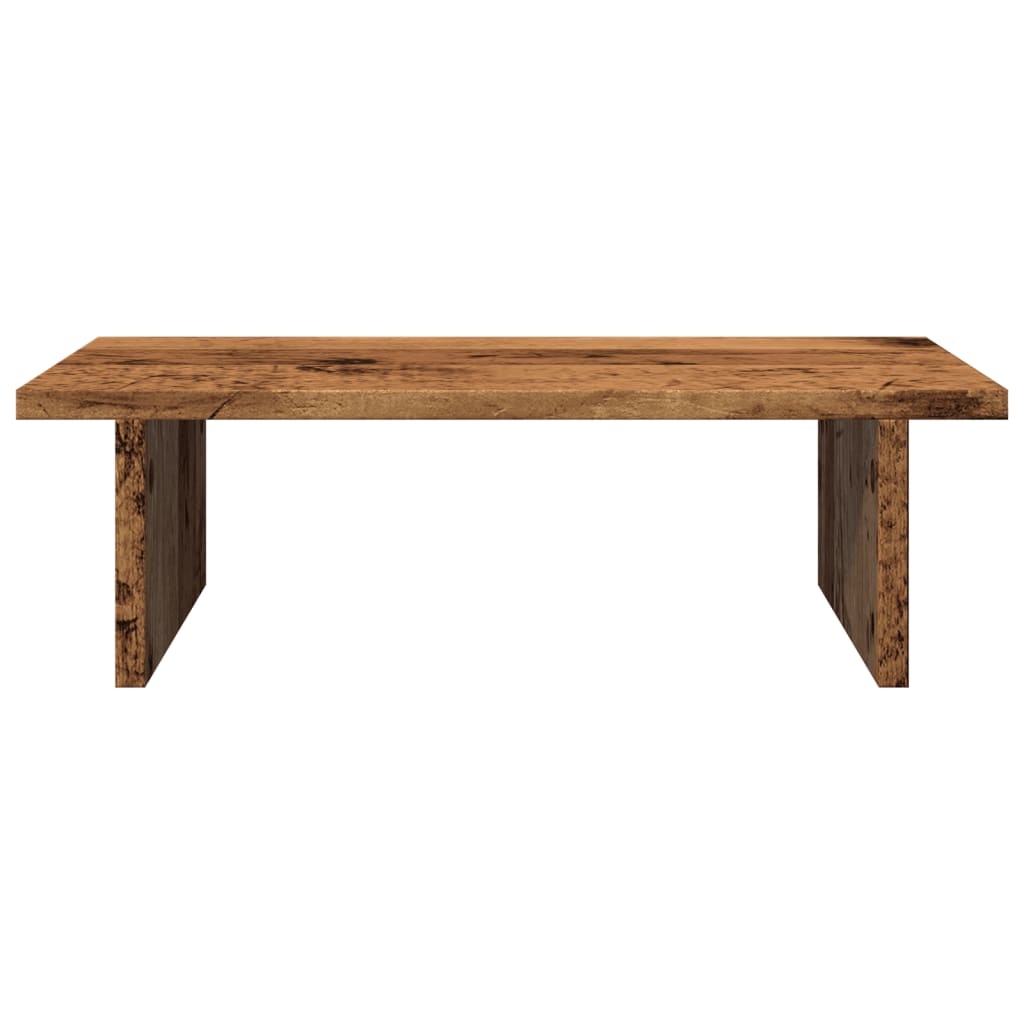 Monitorstandaard 50x27x15 cm bewerkt hout oud houtkleurig is nu te koop bij PeponiXL, paradijselijk wonen!