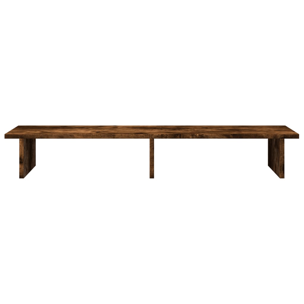 Monitorstandaard 100x27x15 cm bewerkt hout gerookt eikenkleurig is nu te koop bij PeponiXL, paradijselijk wonen!