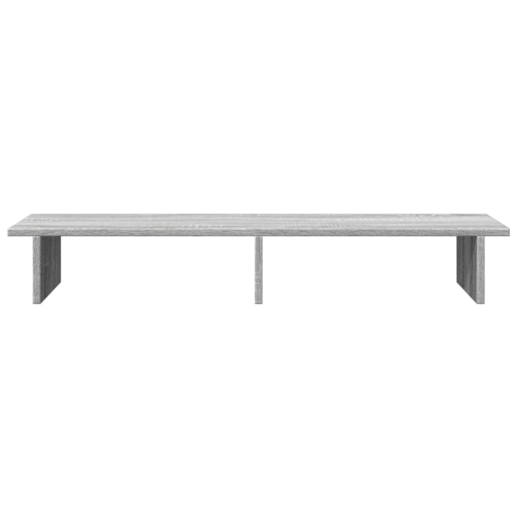 Monitorstandaard 100x27x15 cm bewerkt hout grijs sonoma eiken is nu te koop bij PeponiXL, paradijselijk wonen!
