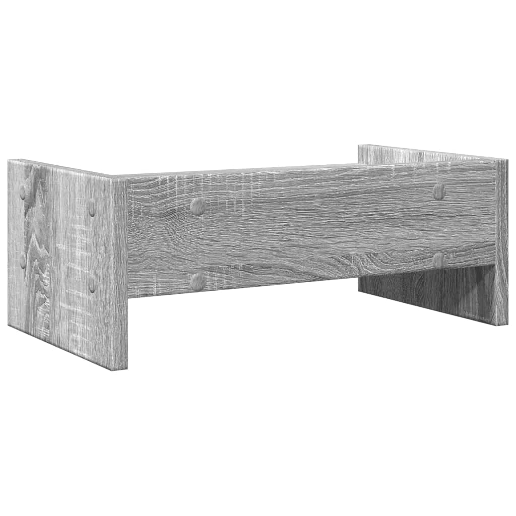 Monitorstandaard 42x24x16 cm bewerkt hout grijs sonoma eiken is nu te koop bij PeponiXL, paradijselijk wonen!
