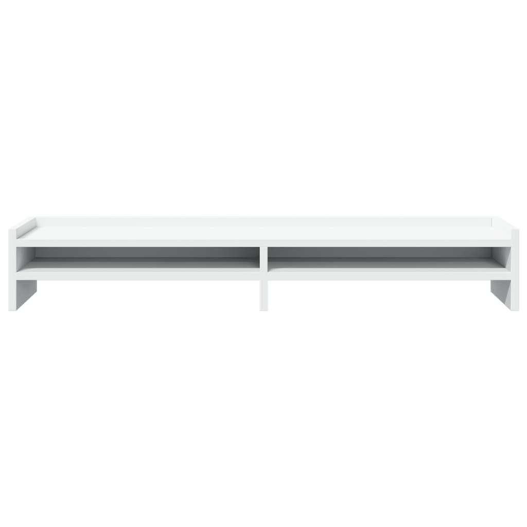 Monitorstandaard 100x24x16 cm bewerkt hout wit is nu te koop bij PeponiXL, paradijselijk wonen!