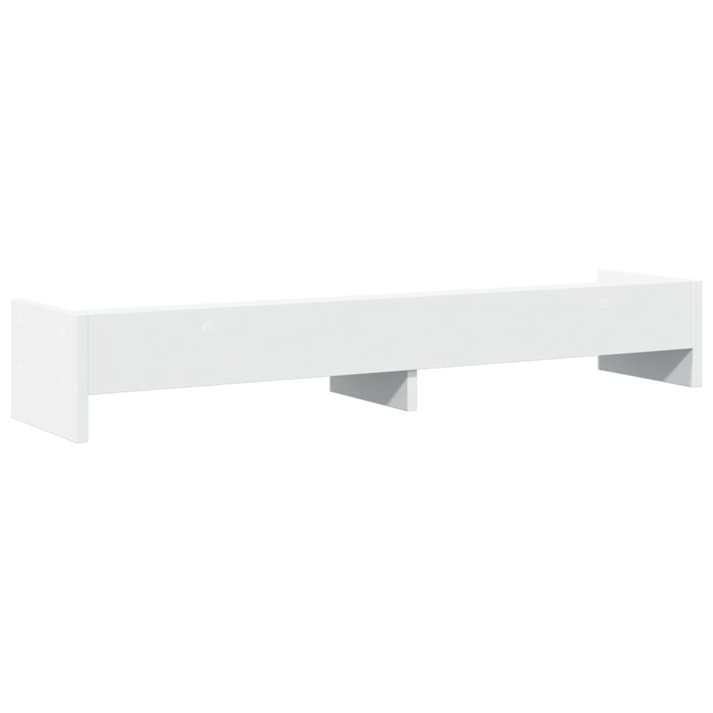 Monitorstandaard 100x24x16 cm bewerkt hout wit is nu te koop bij PeponiXL, paradijselijk wonen!