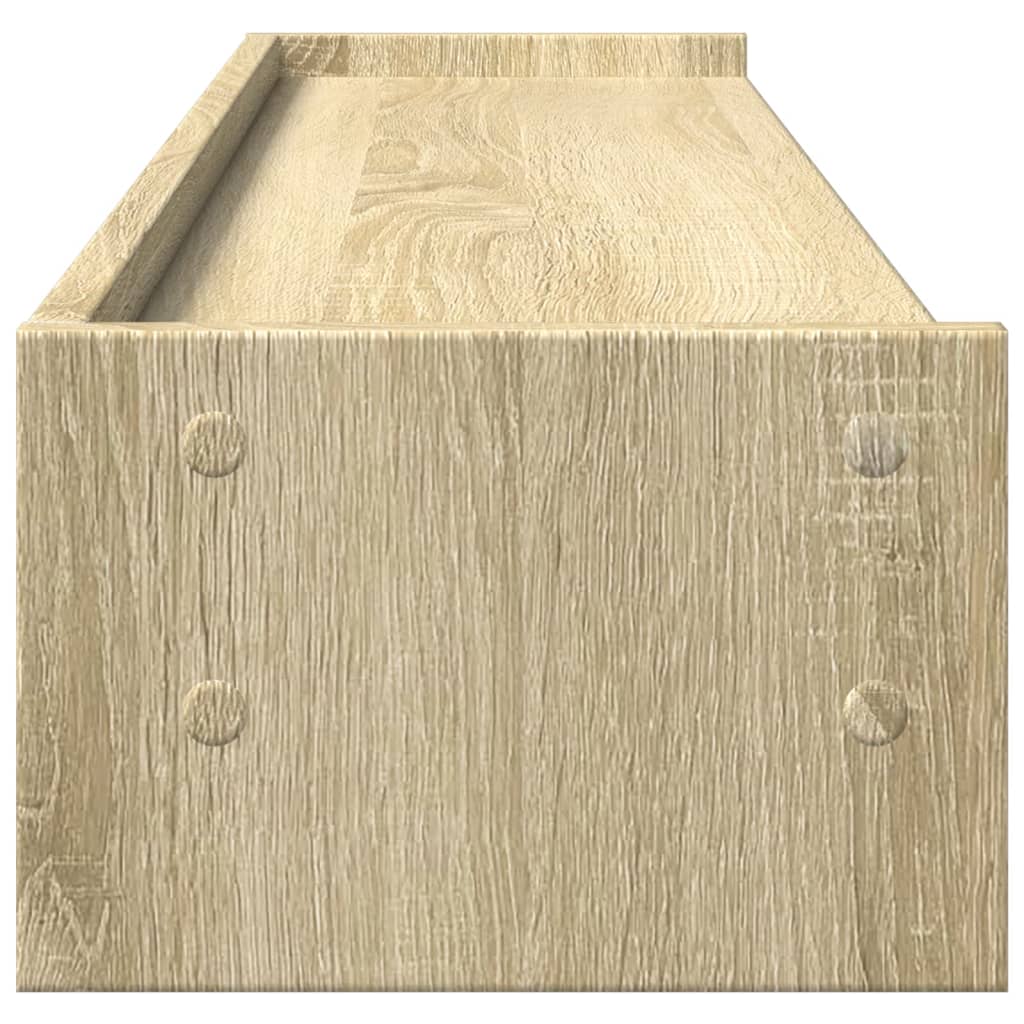 Monitorstandaard 100x24x16 cm bewerkt hout sonoma eikenkleurig is nu te koop bij PeponiXL, paradijselijk wonen!