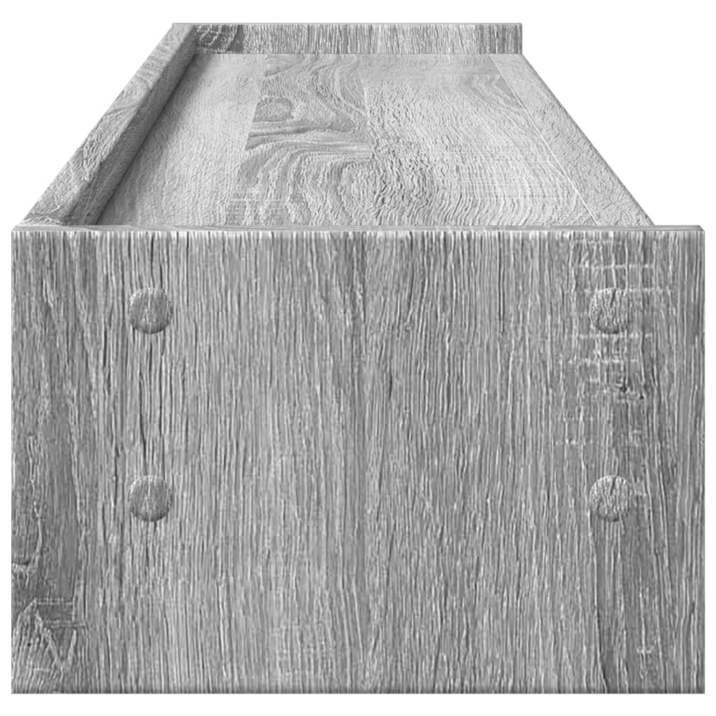 Monitorstandaard 100x24x16 cm bewerkt hout grijs sonoma eiken is nu te koop bij PeponiXL, paradijselijk wonen!