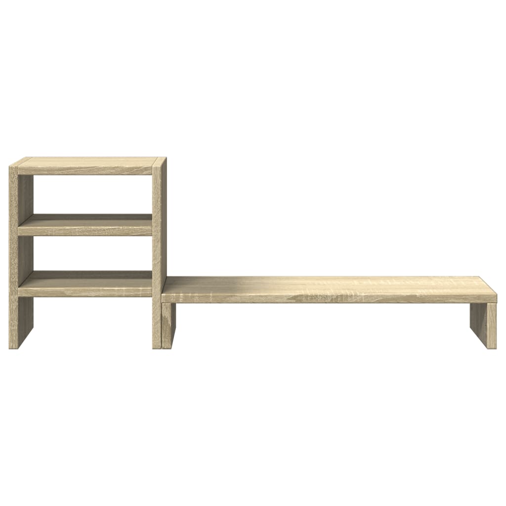 Monitorstandaard met bureau-organizer bewerkt hout sonoma eiken is nu te koop bij PeponiXL, paradijselijk wonen!