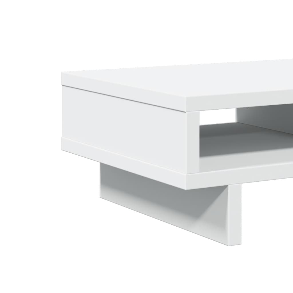Monitorstandaard 50x27x15 cm bewerkt hout wit is nu te koop bij PeponiXL, paradijselijk wonen!