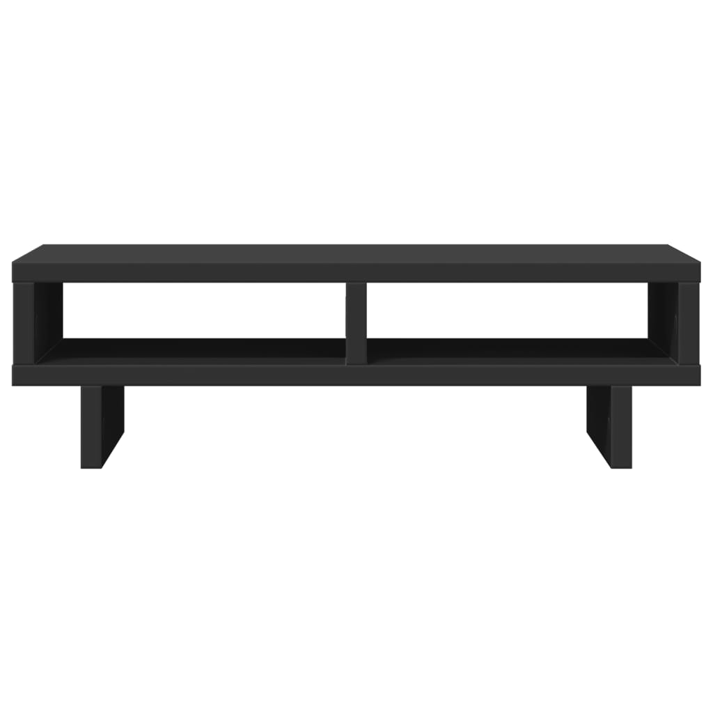 Monitorstandaard 50x27x15 cm bewerkt hout zwart is nu te koop bij PeponiXL, paradijselijk wonen!