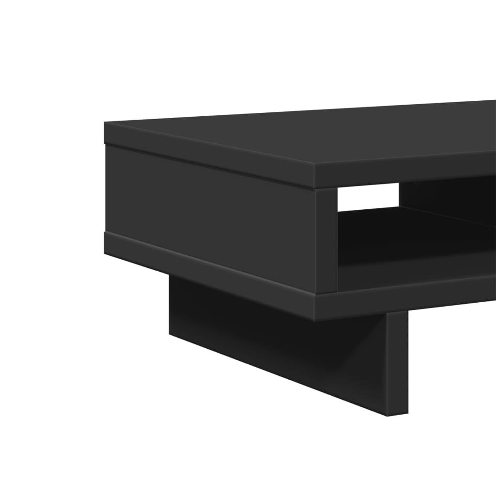Monitorstandaard 50x27x15 cm bewerkt hout zwart is nu te koop bij PeponiXL, paradijselijk wonen!