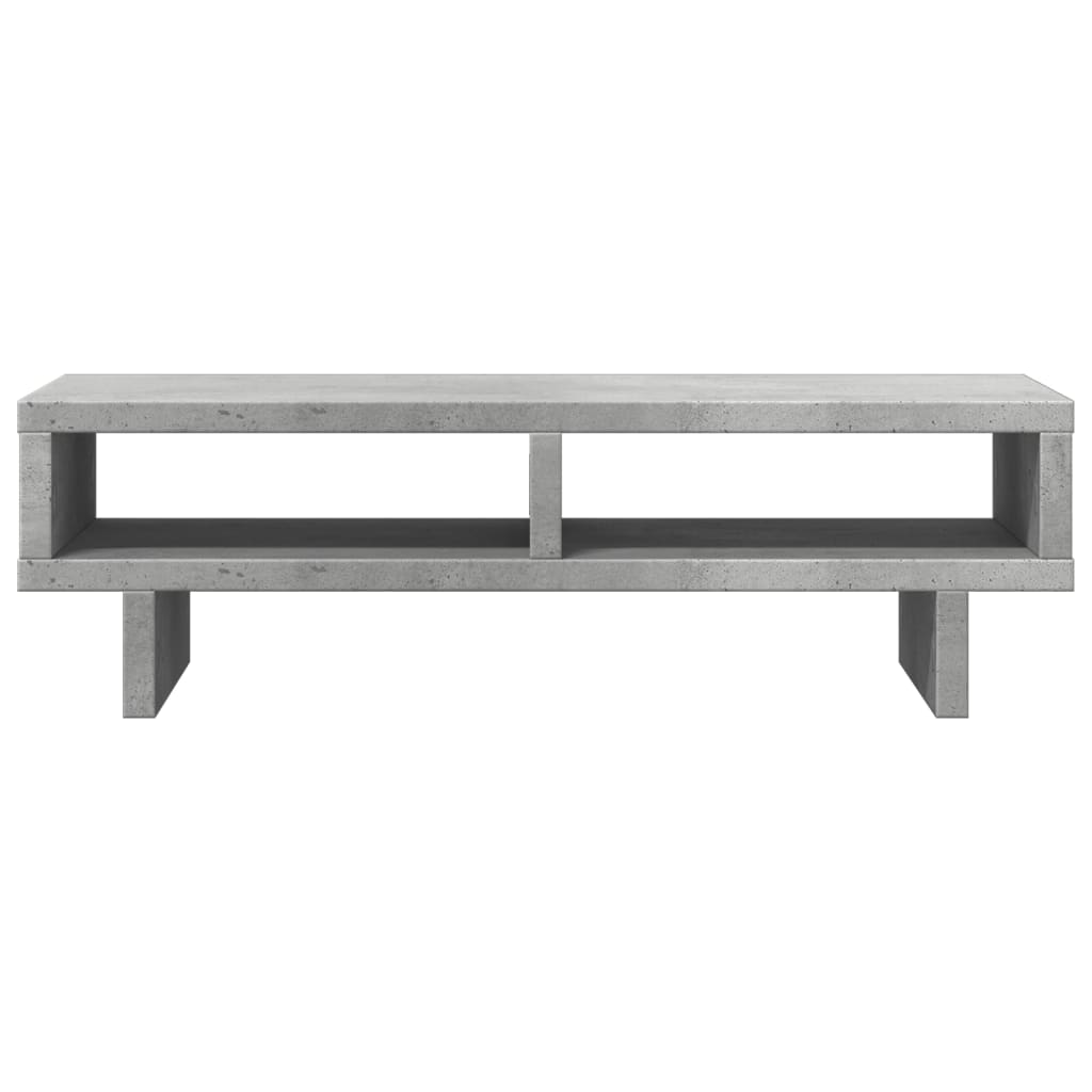 Monitorstandaard 50x27x15 cm bewerkt hout betongrijs is nu te koop bij PeponiXL, paradijselijk wonen!