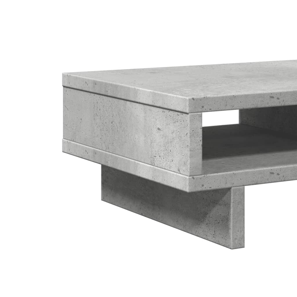 Monitorstandaard 50x27x15 cm bewerkt hout betongrijs is nu te koop bij PeponiXL, paradijselijk wonen!
