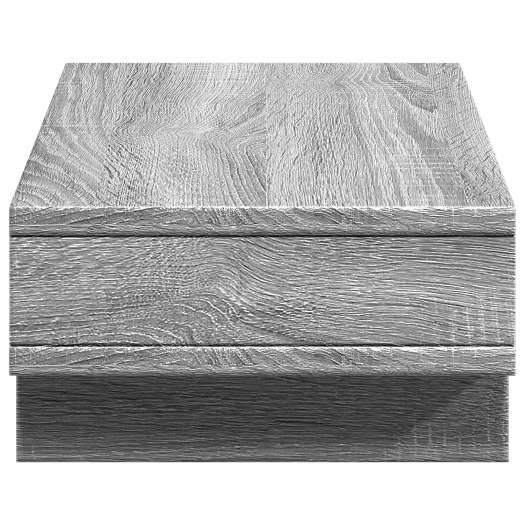 Monitorstandaard 50x27x15 cm bewerkt hout grijs sonoma eiken is nu te koop bij PeponiXL, paradijselijk wonen!
