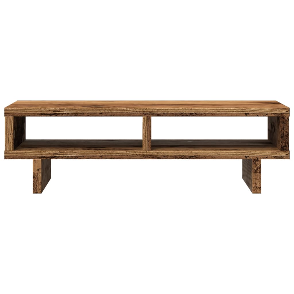 Monitorstandaard 50x27x15 cm bewerkt hout oud houtkleurig is nu te koop bij PeponiXL, paradijselijk wonen!