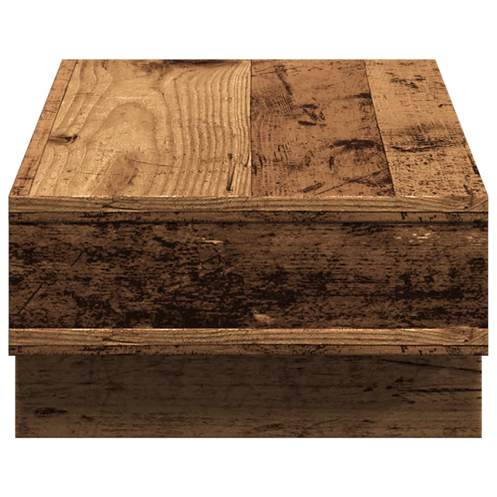 Monitorstandaard 50x27x15 cm bewerkt hout oud houtkleurig is nu te koop bij PeponiXL, paradijselijk wonen!