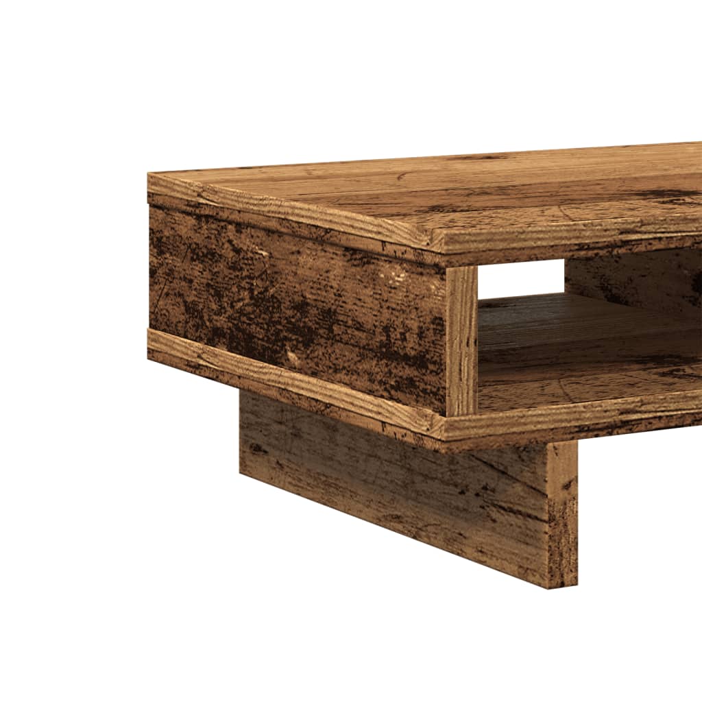 Monitorstandaard 50x27x15 cm bewerkt hout oud houtkleurig is nu te koop bij PeponiXL, paradijselijk wonen!