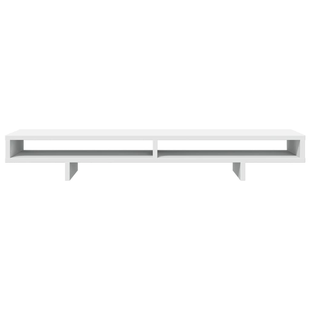Monitorstandaard 100x27x15 cm bewerkt hout wit is nu te koop bij PeponiXL, paradijselijk wonen!