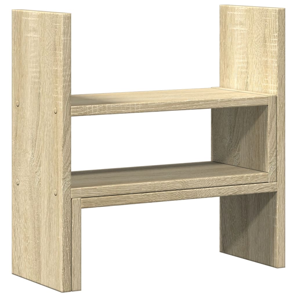 Bureau organiser 40x17x41 cm bewerkt hout sonoma eikenkleurig is nu te koop bij PeponiXL, paradijselijk wonen!