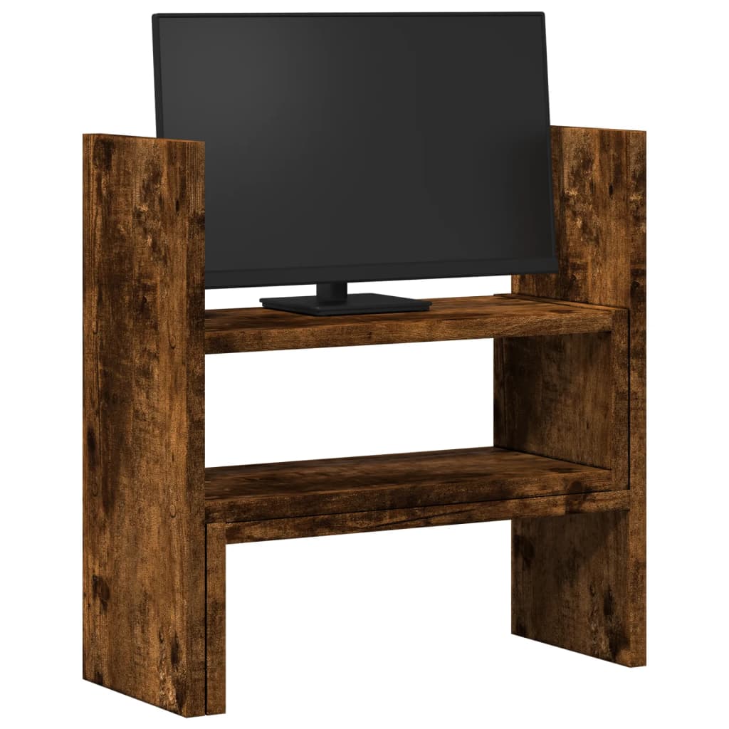 Bureau organiser 40x17x41 cm bewerkt hout gerookt eikenkleur is nu te koop bij PeponiXL, paradijselijk wonen!