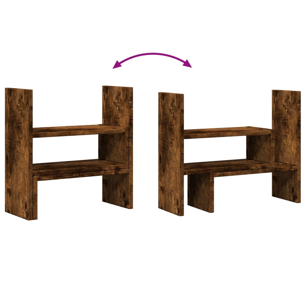 Bureau organiser 40x17x41 cm bewerkt hout gerookt eikenkleur is nu te koop bij PeponiXL, paradijselijk wonen!