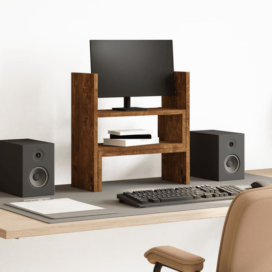 Bureau organiser 40x17x41 cm bewerkt hout gerookt eikenkleur is nu te koop bij PeponiXL, paradijselijk wonen!