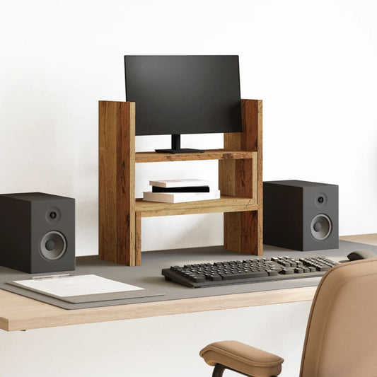 Bureau organiser 40x17x41 cm bewerkt hout oud houtkleurig is nu te koop bij PeponiXL, paradijselijk wonen!