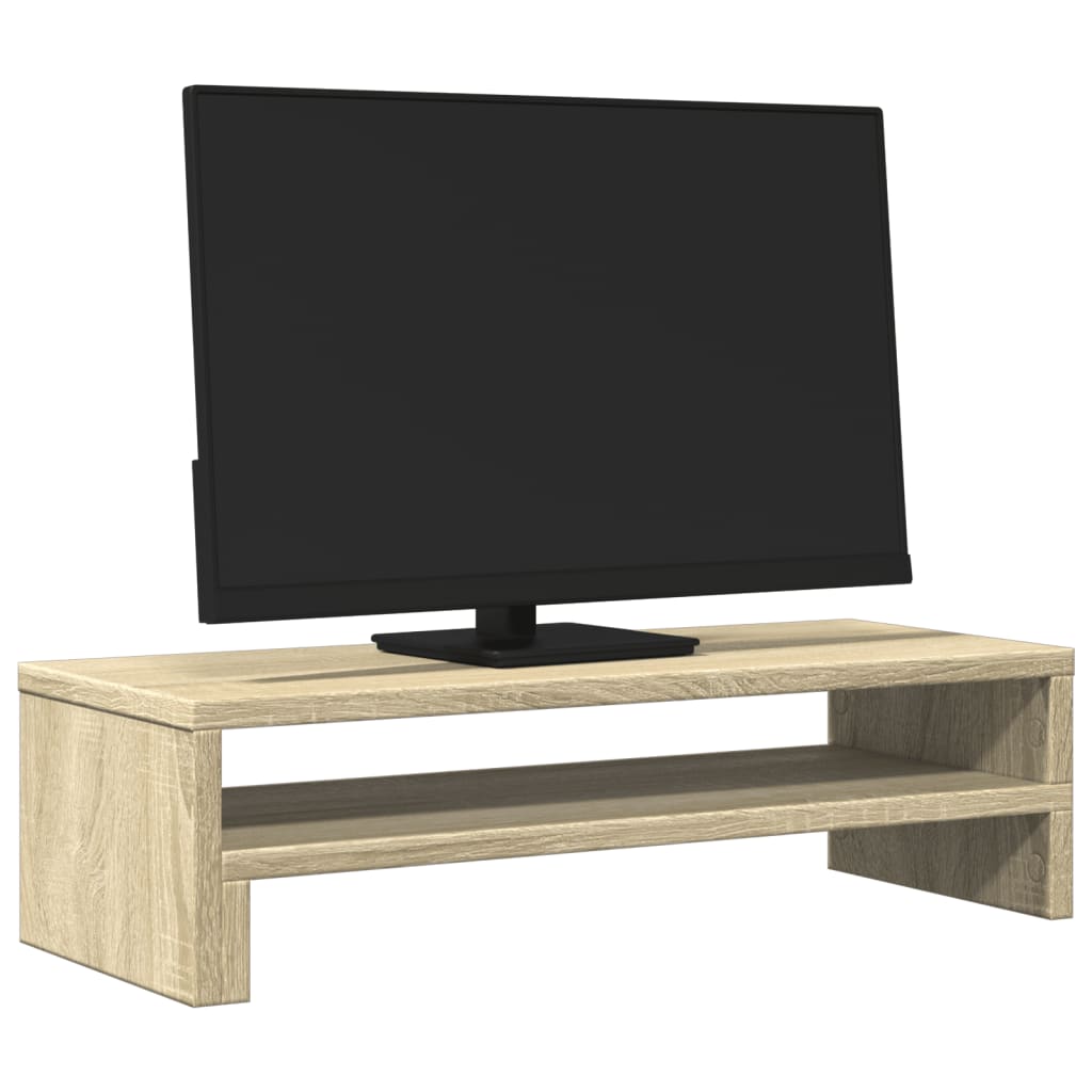 Monitorstandaard 54x22x15 cm bewerkt hout sonoma eikenkleurig is nu te koop bij PeponiXL, paradijselijk wonen!