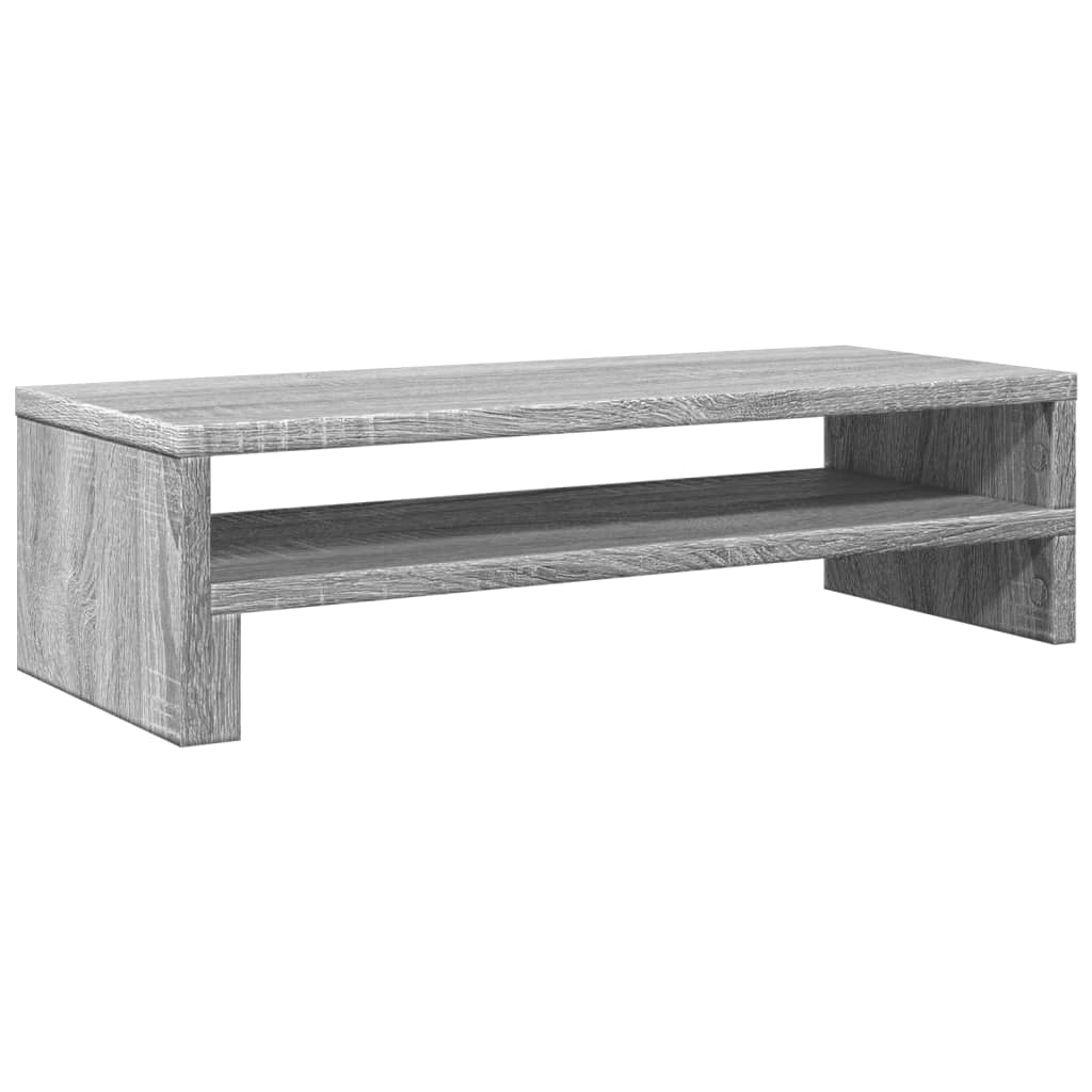 Monitorstandaard 54x22x15 cm bewerkt hout grijs sonoma eiken is nu te koop bij PeponiXL, paradijselijk wonen!