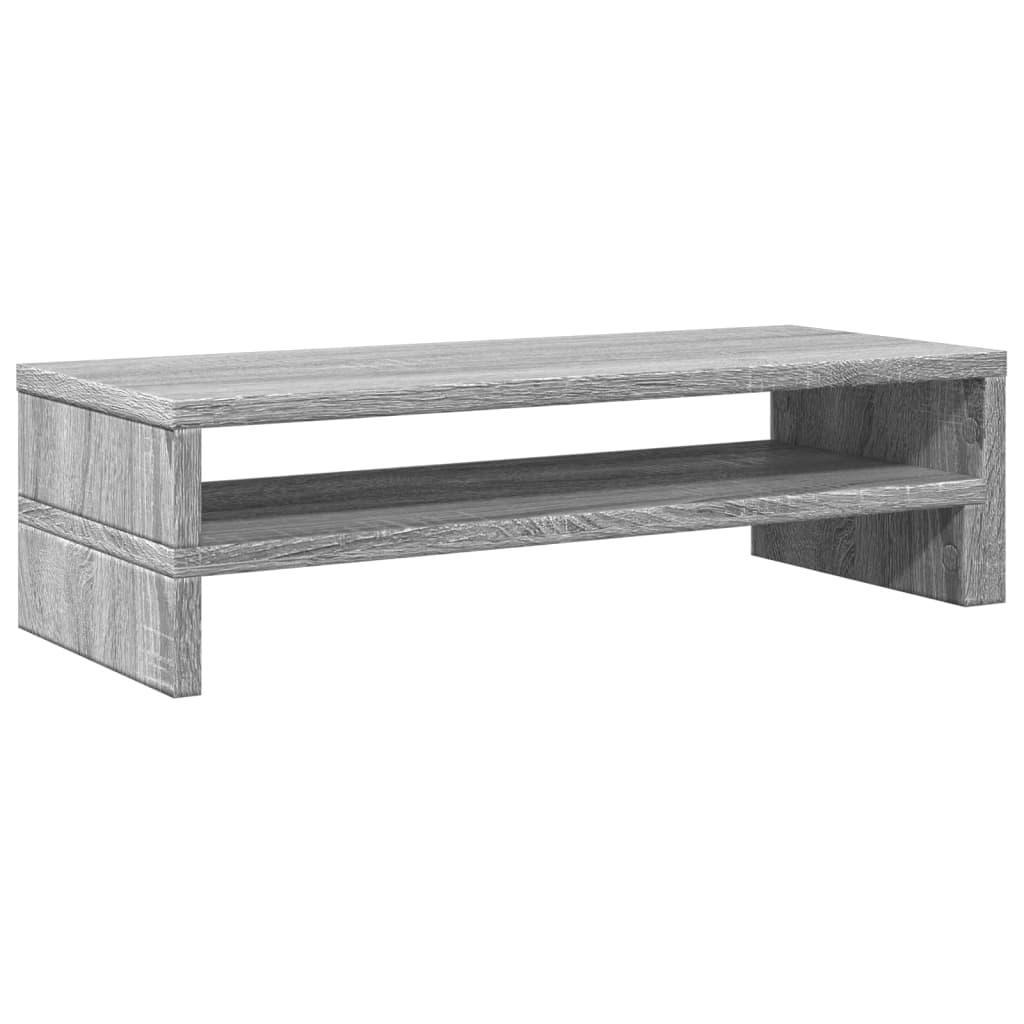 Monitorstandaard 54x22x15 cm bewerkt hout grijs sonoma eiken is nu te koop bij PeponiXL, paradijselijk wonen!