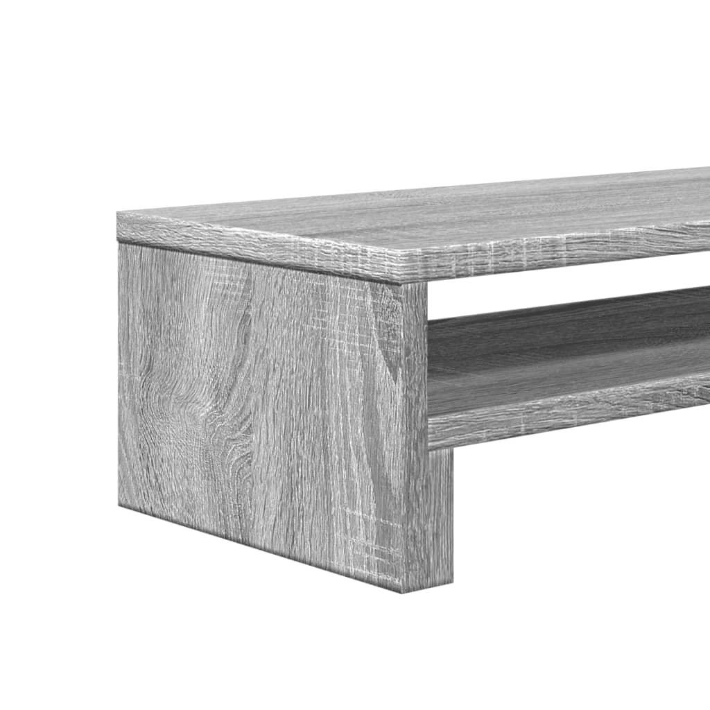 Monitorstandaard 54x22x15 cm bewerkt hout grijs sonoma eiken is nu te koop bij PeponiXL, paradijselijk wonen!