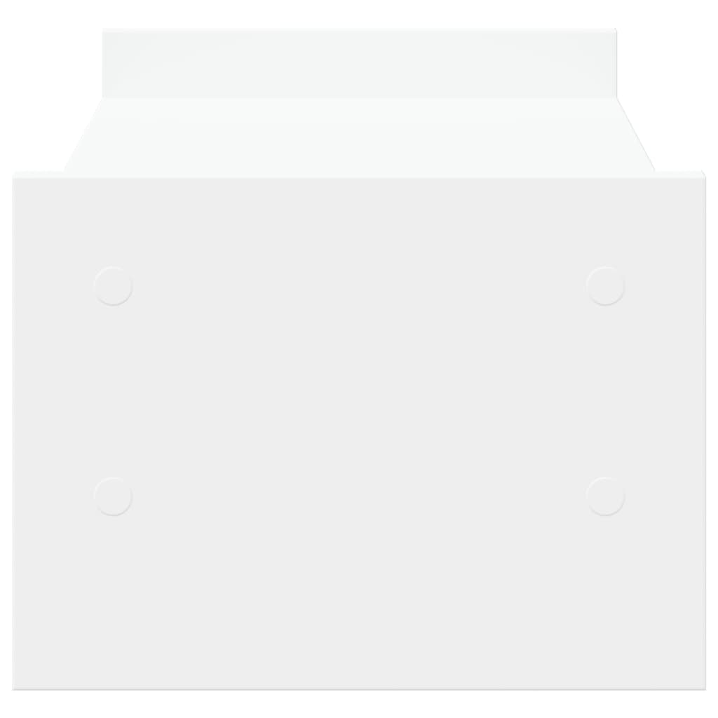 Monitorstandaard 50x27x20 cm bewerkt hout wit is nu te koop bij PeponiXL, paradijselijk wonen!