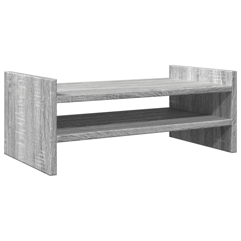 Monitorstandaard 50x27x20 cm bewerkt hout grijs sonoma eiken is nu te koop bij PeponiXL, paradijselijk wonen!