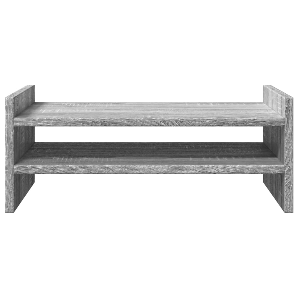 Monitorstandaard 50x27x20 cm bewerkt hout grijs sonoma eiken is nu te koop bij PeponiXL, paradijselijk wonen!