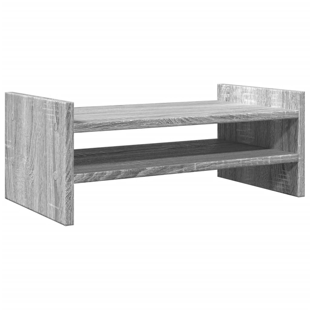 Monitorstandaard 50x27x20 cm bewerkt hout grijs sonoma eiken is nu te koop bij PeponiXL, paradijselijk wonen!