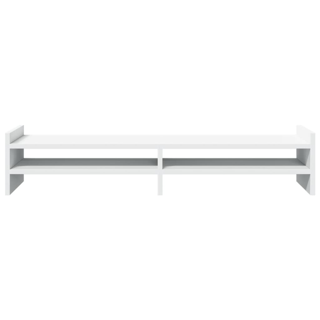 Monitorstandaard 100x27x20 cm bewerkt hout wit is nu te koop bij PeponiXL, paradijselijk wonen!