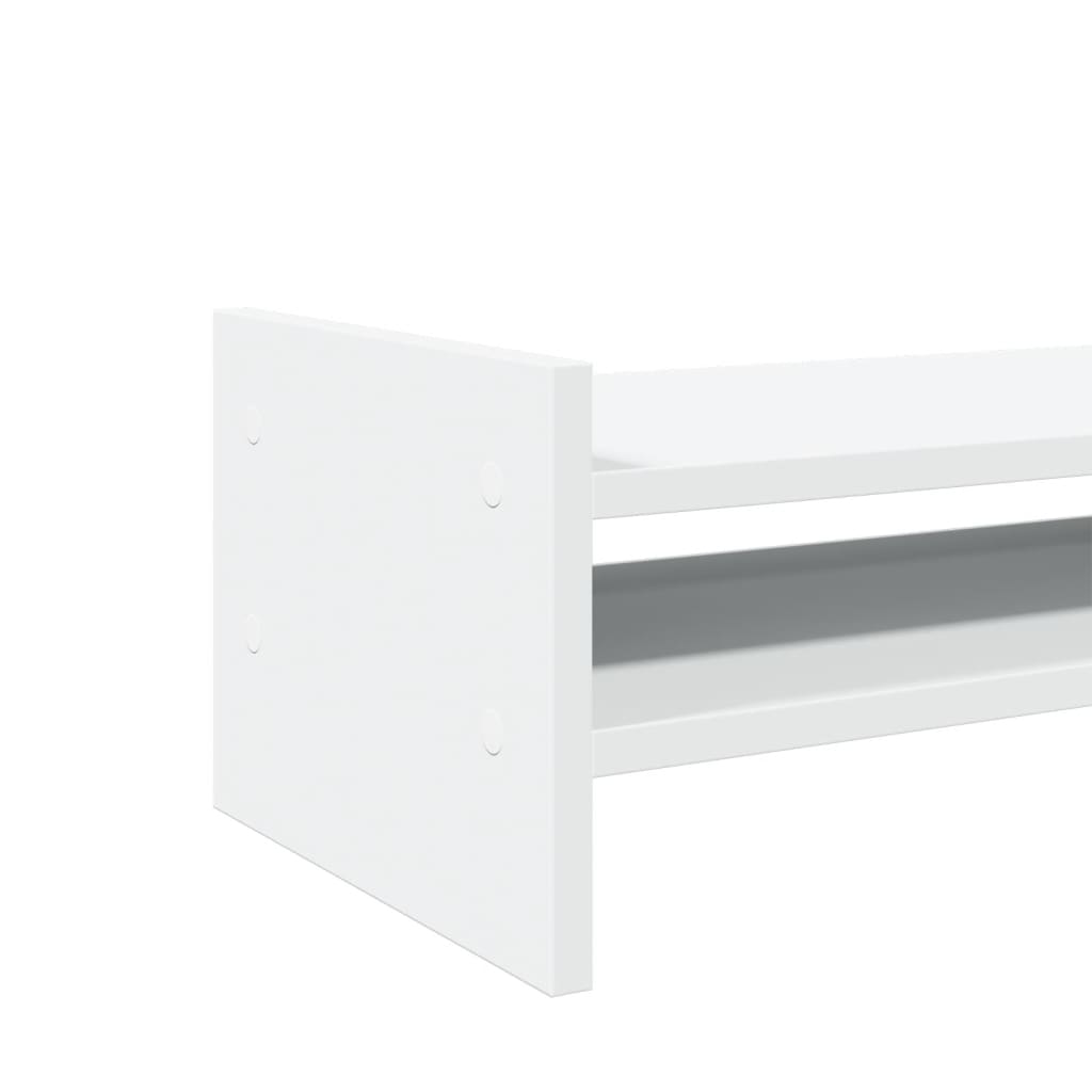 Monitorstandaard 100x27x20 cm bewerkt hout wit is nu te koop bij PeponiXL, paradijselijk wonen!