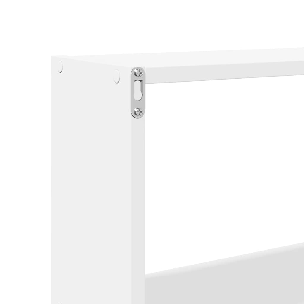 Wandkast 158x18x53 cm bewerkt hout wit is nu te koop bij PeponiXL, paradijselijk wonen!