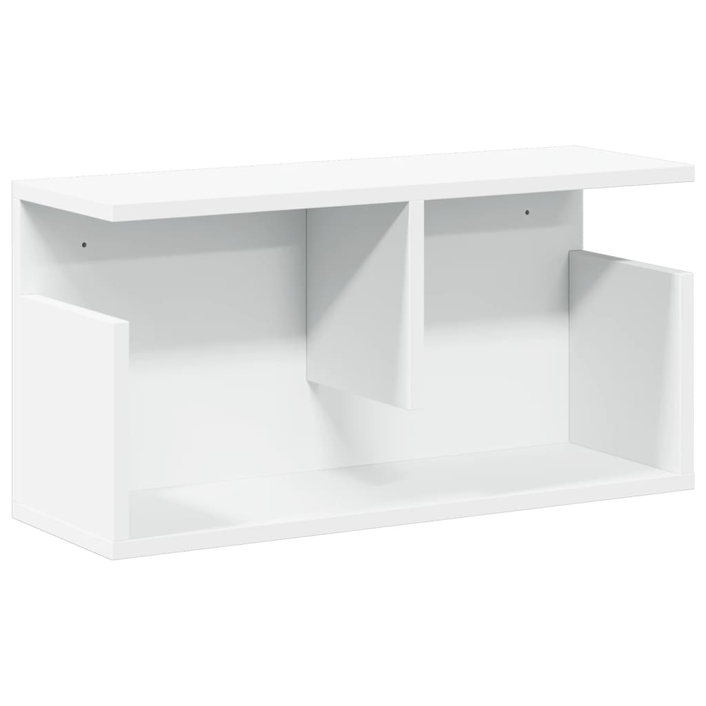 Wandkast 60x20x30 cm bewerkt hout wit is nu te koop bij PeponiXL, paradijselijk wonen!