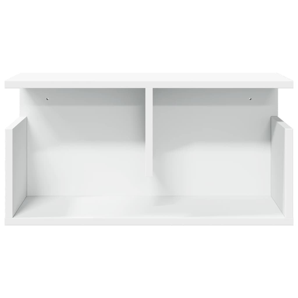Wandkast 60x20x30 cm bewerkt hout wit is nu te koop bij PeponiXL, paradijselijk wonen!