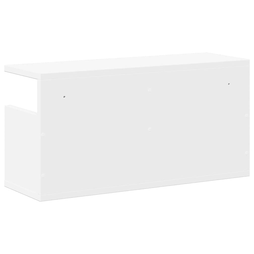 Wandkast 60x20x30 cm bewerkt hout wit is nu te koop bij PeponiXL, paradijselijk wonen!