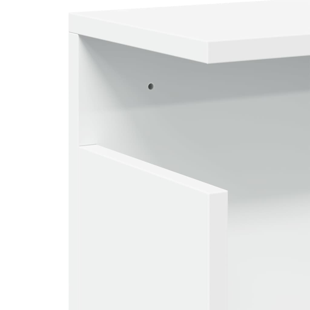 Wandkast 60x20x30 cm bewerkt hout wit is nu te koop bij PeponiXL, paradijselijk wonen!