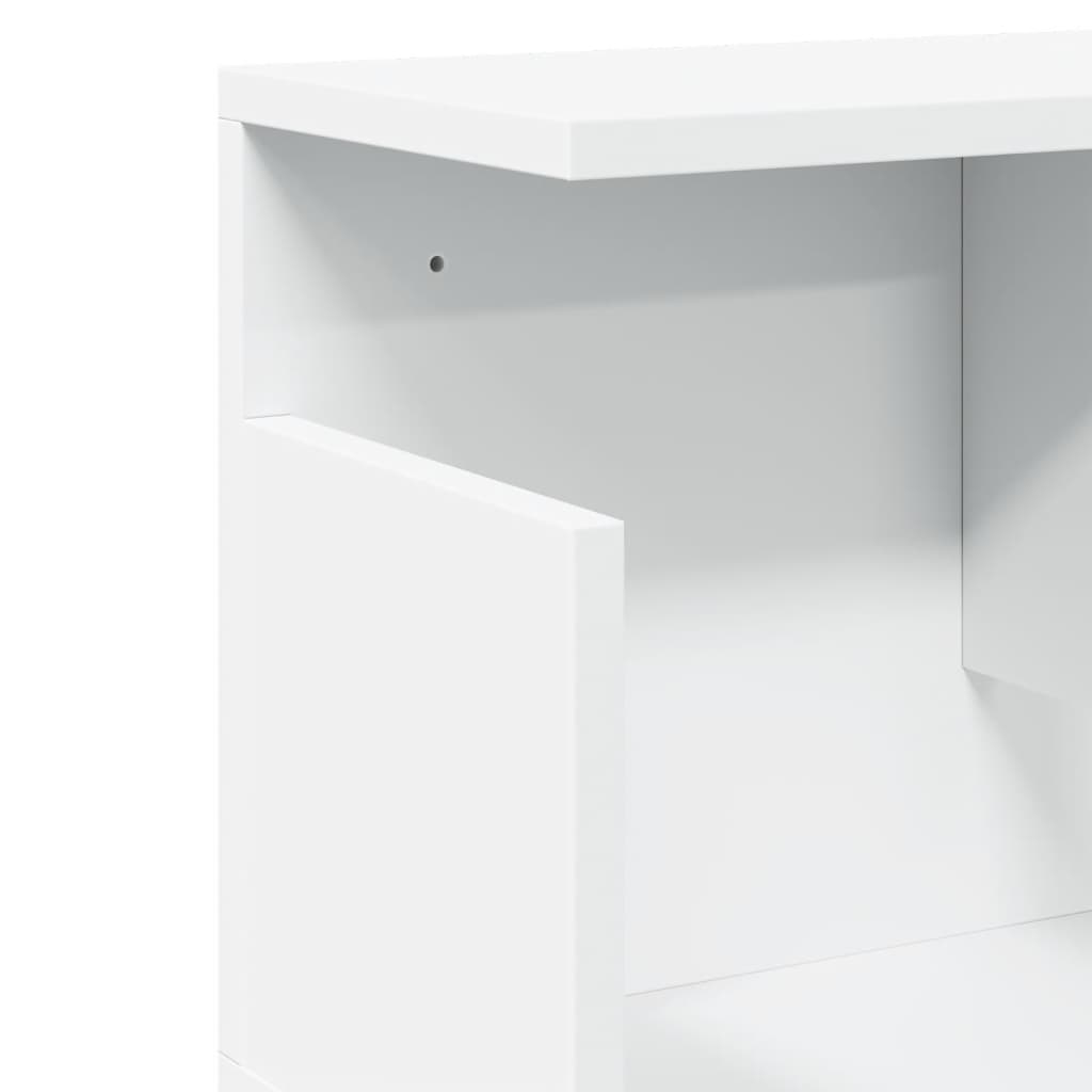 Wandkast 100x20x30 cm bewerkt hout wit is nu te koop bij PeponiXL, paradijselijk wonen!